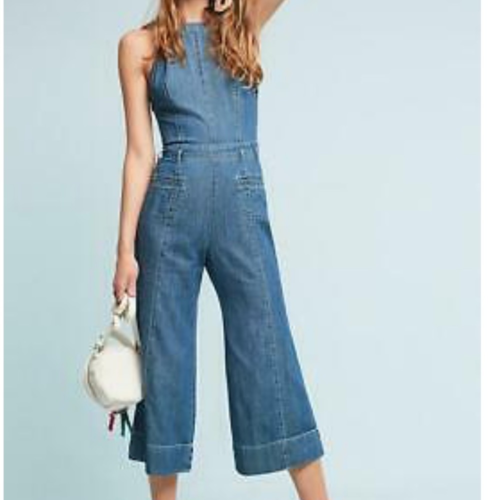Anthropologie Femme Denim Jumpsuit